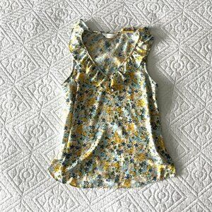 Sleeveless flowy floral summer top